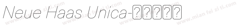 Neue Haas Unica字体转换